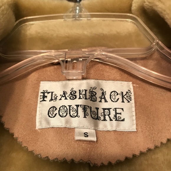 NWOT Flashback Couture Faux Suede Jacket-S - Picture 6 of 6